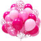 Luftballons Rosa 60 Stück Luftballon Rosa luftballons geburtstag mädchen 12 Zoll Luftballons Pink Rosa Ballons Konfetti Ballons Set Luftballons Hochzeit Valentinstag Prinzessin Party Deko Babyparty