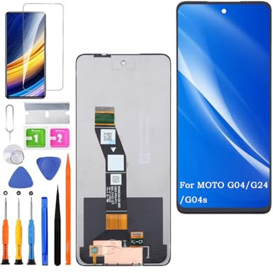 HLYGZX Pantalla de repuesto para Motorola Moto G04 / G24 LCD, para Moto G04s, pantalla táctil, digitalizador, kit de piezas de reparación