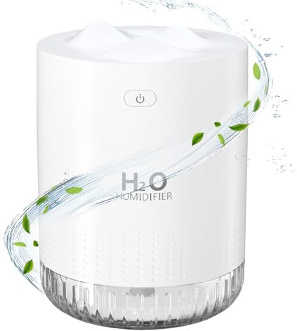 Luftbefeuchter Mini Luftbefeuchter klein USB einstellbar Mit Led-Licht AIR Humidifier mini with Soft Night Light für bedroom plants kinderzimmer Büro,Babyzimmer (3 Hügel)