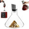 Revella Wine Decanter,1500ml Crystal Clear Wine Decanter,Iceberg Base Wine Hand-Held Aerator with Filter, for White and Red Wine (Gold)