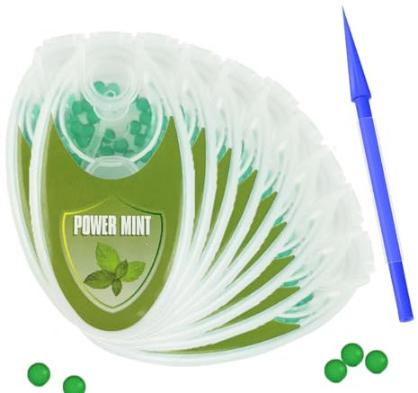 Premium Menthol Kapseln, 3,3mm große Kugeln, 1000 Kapseln Menthol kugeln, Aroma Kapsel, Aromakugeln, DIY Click Kugeln (Kraftvolle Minze)