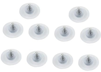 KOMBIUDA 10 Stück Teiliges PVC Saugnäpfe Antikollisions Halterungen für Glastische Einfache Installation für Badezimmer und Dekorationen