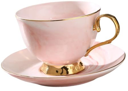 BESTYASH Tazza da con Design Marmorizzato e Resistente per Latte e come