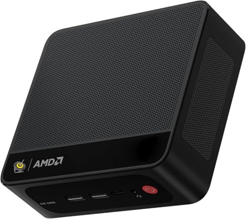 Beelink SER5 MAX 6800U Mini PC mit Windows 11 Pro, 8-Core Ryzen 7 6800U, 32GB LPDDR5 6400, NVMe 500GB SSD, NVMe/SATA3 Slot, Wi-Fi 6 AX, Gigabit Ethernet, Bluetooth 5.2, HDMI, DP, USB-C