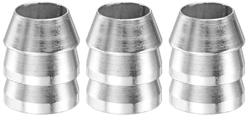 M METERXITY 3-Pack Safety Round Axe Handle Wedge, 20mm/0.8in Diameter Metal Hammer Handle Wedges for Reinforced Axe/Claw Hammer/Sledge/Wood [Silver Tone]