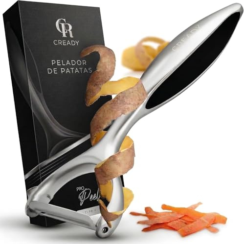 ProPeel® Pelador de Patatas Premium - Pelador de Verduras, Mango Ergonómico y Antideslizante, Hoja Afilada de Acero Inoxidable, Estilo Y