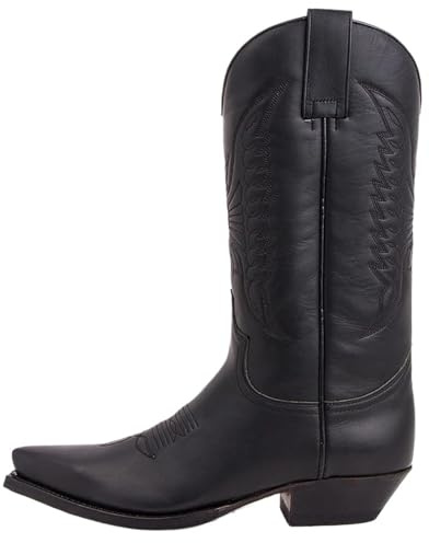 YDYAENIO bottes western cowboy bottes longues brodées | Bottes de Cowboy occidentales rétro en cuir, chaussures décontractées d'extérieur, taille 35-48