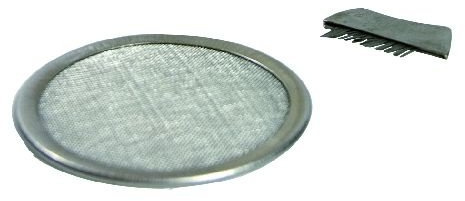 Edelstahl-Räuchersieb 11,5 cm mit Bürstchen