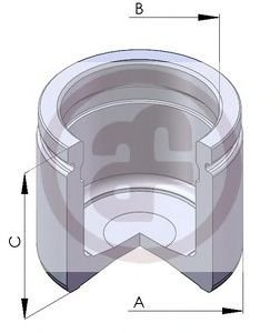 AUTOFREN SEINSA D02581 Bremssattel-Kolben 48mm Stahl