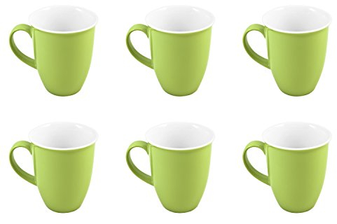 Kaffeebecher 320ml 6er Set Doppio grün