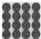 haggiy® Filzgleiter/Möbelgleiter/selbstklebend, rund, 1,7mm stark, Ø=25mm, grau (12 Stück)