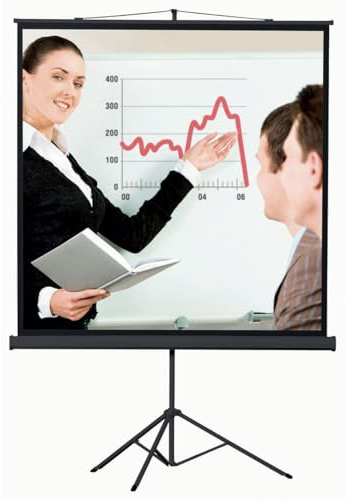 napofix T11 – 1800 Projektionsleinwand, trépied180 x 180 cm weiß