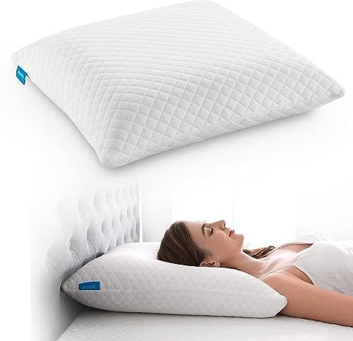 NOFFA Memory Foam Kopfkissen, Hart Viscoelastisches Couchkissen, Großes Sofa Kissen (56 x 56 cm)