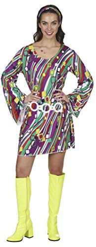 Andrea Moden 1877 – 40/42 adultos Disfraz Retro vestido, mujer, multicolor, 40/42 , color/modelo surtido