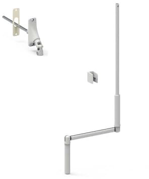 Manivelle de volet roulant 1800 mm Ø 12 mm avec sortie 6P7 à 90°