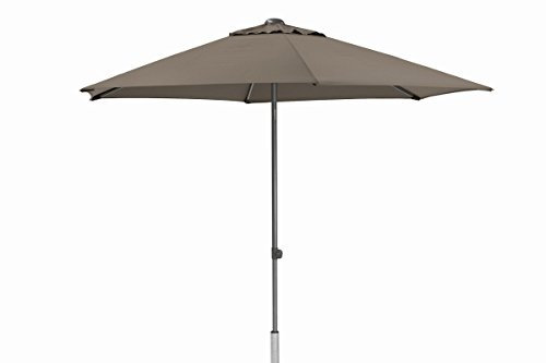 Kettler EASY PUSH Sonnenschirm rund Ø: 300cm UV Schutz 50+ anthrazit taupe