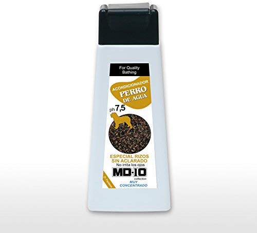 Conditioner für Hunde mit Lockigem Fell - Spüllung für Wasserhund Ohne Ausspülen - Lockenwickler und Feuchtigkeitspflege - Vegan und Biologisch Abbaubar - 300 ml - MD-10 COLLECTION