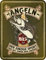 RAHMENLOS Deko Blechschild: Angeln - Die einzige Sportart die mit Einem Bier beginnt