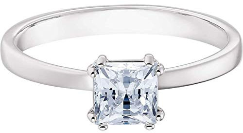 Swarovski Attract Motif Womens Rhodium Plated 52 Ring 5402435