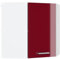 Vicco Eckhängeschrank R-Line, Küchen-Eckschrank, Bordeaux Hochglanz/Weiß, 57 cm