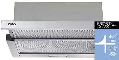 Sauber - Campana Telescópica SCTC60I - Ancho 60 cm - Inox - Frontal Inox - Luz LED - ENTREGA EN DOMICILIO
