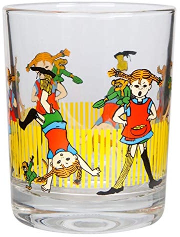 Muurla Pippi Langstrumpf Pippi Glas 0,2 l klar, rot, Mehrfarbig - 1 Stück