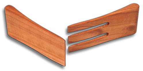 HOFMEISTER® Lot de 3 couverts à salade en bois de cerisier, longueur 15 cm, cuillère à salade et fourchette à salade, fabriqués en Europe, sans plastique dans la salade, antibactériens