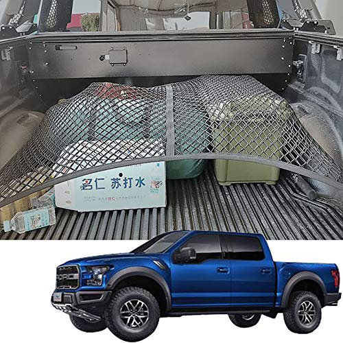 Filet éLastique Extensible Filet De Camion,Filet A Bagage Pour Sac Toit De Voiture éLastique RéSistant Pour Pick-Up Lit Remorque Remorque SUV Sur Le Toit Porte-Bagages RV (Filet De Rangement),Black