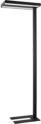 Arcchio LED Büro Stehlampe dimmbar, Bewegungsmelder, Tageslichtsensor, Bürolampe Stehlampe Up and Down 8000lm, 4000K, Standleuchte Deckenfluter Home Office