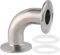 Metaland Elbow 1 Tube OD to 1.5 Tri Clamp 90 Degree Tube Stainless Steel Sanitary Fitting (Ferrule OD 50.5mm)