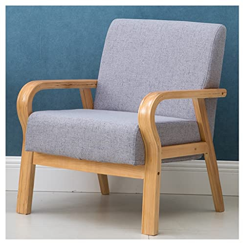 DUNAKE Sessel Wohnzimmer, Sofa Stuhl Für Schlafzimmer, Mid Century Modern Lounge Sessel Mit Holzrahmen Und Stoff Gepolstertem Akzent Stuhl Für Home Office Apartment Dorm (Color : Style5)