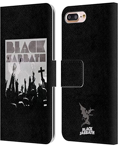 Head Case Designs Officially Licensed Black Sabbath Victory Key Art Leather Wallet Case Compatible With Apple iPhone 7 Plus/iPhone 8 Plus