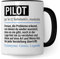 Tasse Pilot lustig, Pilot Geschenk Beruf, Spruch Kaffeebecher Piloten Geschenkidee, Beruf Flugzeugpilot Kaffee-Tasse Teetasse Becher