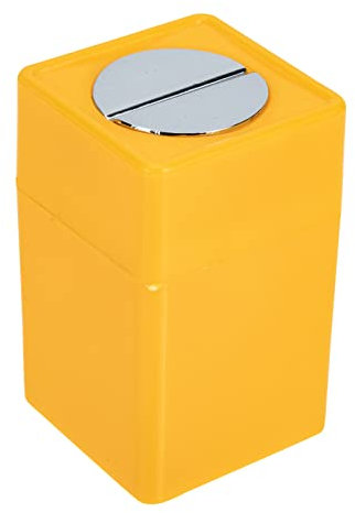 FRCOLOR Razor Bank Safety Razor Disposal Case Barber Shop Storage Organiser for Used Safety Razor Blades Mainly Yellow