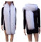 LDFWAY Longue écharpe en fausse fourrure pour homme et femme, blanc/noir, L