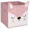 Atmosphera Biche Children's Storage Bin Cardboard Pink 29 x 29 cm