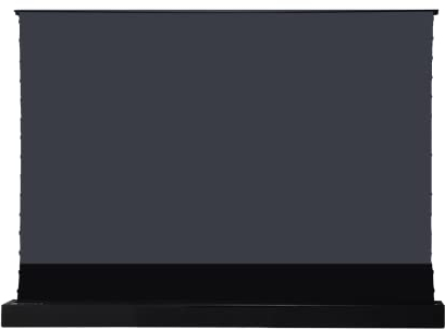 HiViLux® Boden Tension Motor CLR/ALR Leinwand für UST-Beamer:HiViPrism Cinema HDR Hochkontrast/8K/4K/3D (16:9 100Zoll 221x124cm Schwarz)