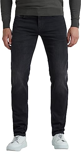 PME Legend Herren Jeans NIGHTFLIGHT - Regular Fit - Schwarz - Real Black Denim, Größe:33W / 34L, Farbvariante:Real Black Denim RBD