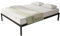 Novilla Bettgestell 90 x 200 cm, Bettrahmen mit Lattenrost, Bettgestelle aus Metall mit Lattenrost, Für Erwachsene, Kinder Jugendliche, Stauraum unter dem Bett, Einfach Montage, Schwarz