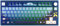 QwertyKey Mechanical Gaming Keyboard Carpathian, Bluetooth, Wireless, Hotswap, RGB, Pre-Lubricated Akko Cream Blue PRO V3 Tactile Switches, Pre-Lubricated Gasket Mounted