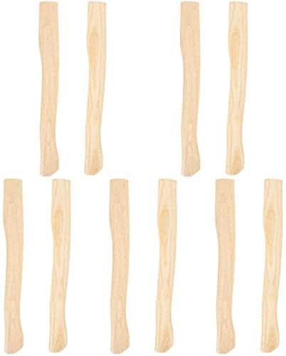 JOEBO Camping Hatchet Wood Replacement Handle for Camp 10Pcs 14.9 Inch Hatchet Handle Replacement, Hickory Hatchet Handle Replacement, 38x4.4cm Camping Accessories