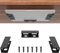MOETYANG Under Desk Laptop Mount, Under Table Holder Storage for Laptop, Tablet, Keyboard, Mac Mini, MacBook, Organizer Rack Storage Shelf, Easy to Install with Screws or Adhesive Tape, Black