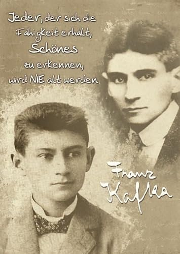 Tushita Postkarte Lebensweisheiten – Kafka-Zitat über Jugend, Schönheit & Altern, Erkenntnis-Motiv