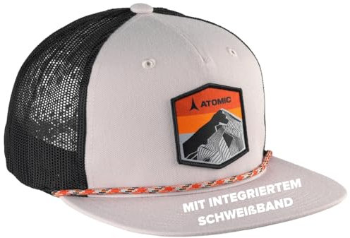 ATOMIC Unisex ALPS Trucker Cap Hut, Chateau Gray, One Size