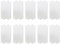 10 Placas Aislantes de Mica Universal para Microondas - Cubierta de Guía de Ondas Resistente a Altas Temperaturas (11,5 x 6,5 cm)