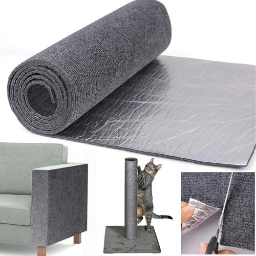 Alfombra Rascador para Gatos Grande, Tapete Autoadhesivo para Gatos 200 * 40cm, Climbing Cat Scratcher Sofa DIY Corte,Tapete rascador para Gatos para Proteger Piso, sofá, Pared, Torre para Gatos