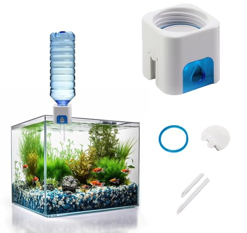 KOLIBROX Automatischer Wasserfüller – Mini-ATO-System für Aquarien, Wasserfüller und Füllstandsregler mit Schwimmerventil, einfach zu installieren, langlebig und keine Verkabelung erforderlich,
