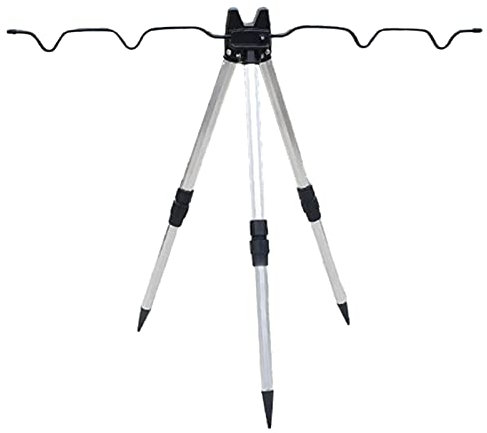 Angler-Stativ-Rutenhalter | Outdoor-Angelrutenhalterung | Aluminium-Angelstativhalterung, Angelruten-Stativ, zusammenklappbarer Angelrutenhalter, Leichter Angelrutenständer zum