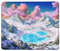 Tappetino Mouse Gaming, 29x24 cm Tappetino Mouse Rosa, Impermeabile e Antiscivolo Mouse Pad, Bordo Cucito Tappetino per Mouse con Liscio Superficie, Paesaggio Mousepad per Ufficio Scrivania, Decor D-0