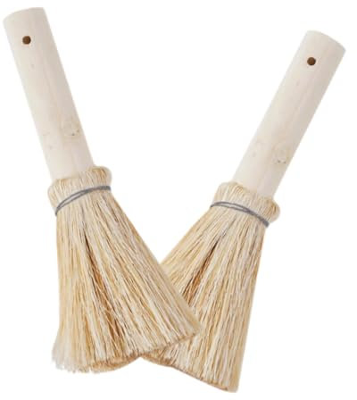 Amosfun 2piezas Cepillo Para Lavar Platos Unid Herramienta Para Fregar Mango Cerdas Resistentes Para Ollas Estropajo Para Platos Ergonómico Decoración